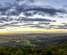 Sunset Mt Tamborine Panorama