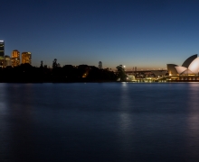 Sydney Harbour Bridge at Night Panorama